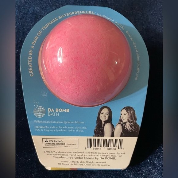 Barbie Bath Bomb Cotton Candy Barbie Bath Fizzer Surprise Inside 💕 NEW 🫧 Real 🛁 - Picture 3 of 8